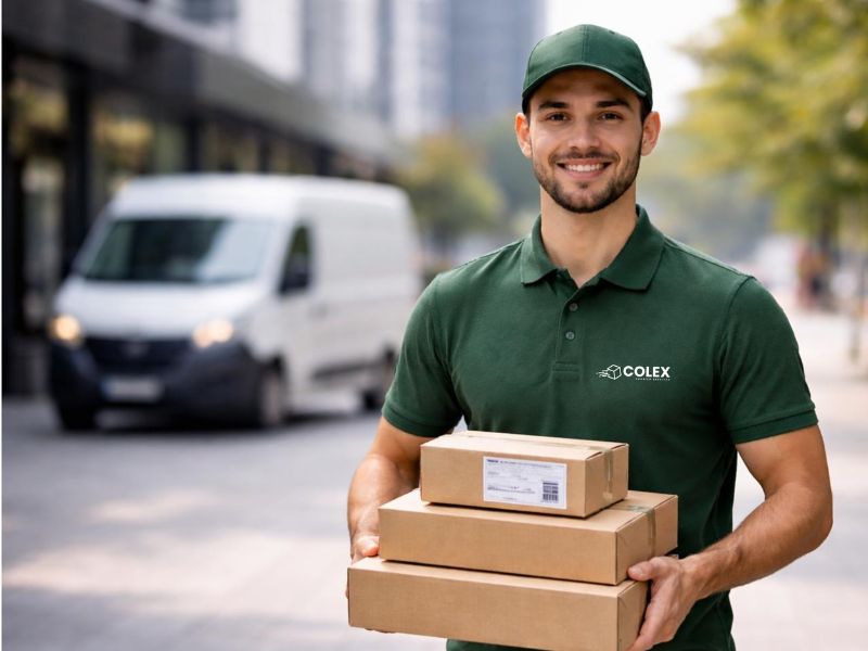 Curier COLEX cu colete
